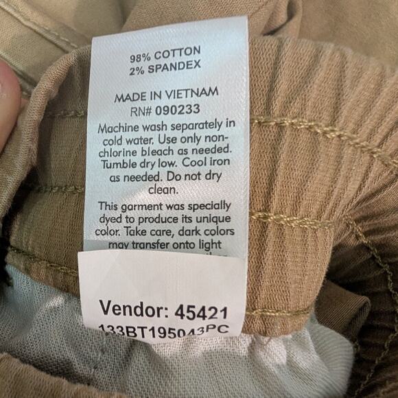 PacSun Cargo Jogger Pants Elastic Waist Drawstring Pockets Utility - Size M - Picture 10 of 12